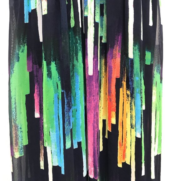 Papaya Maxi Dress Colorful Small Cruise Cocktail Summer - Picture 6 of 8